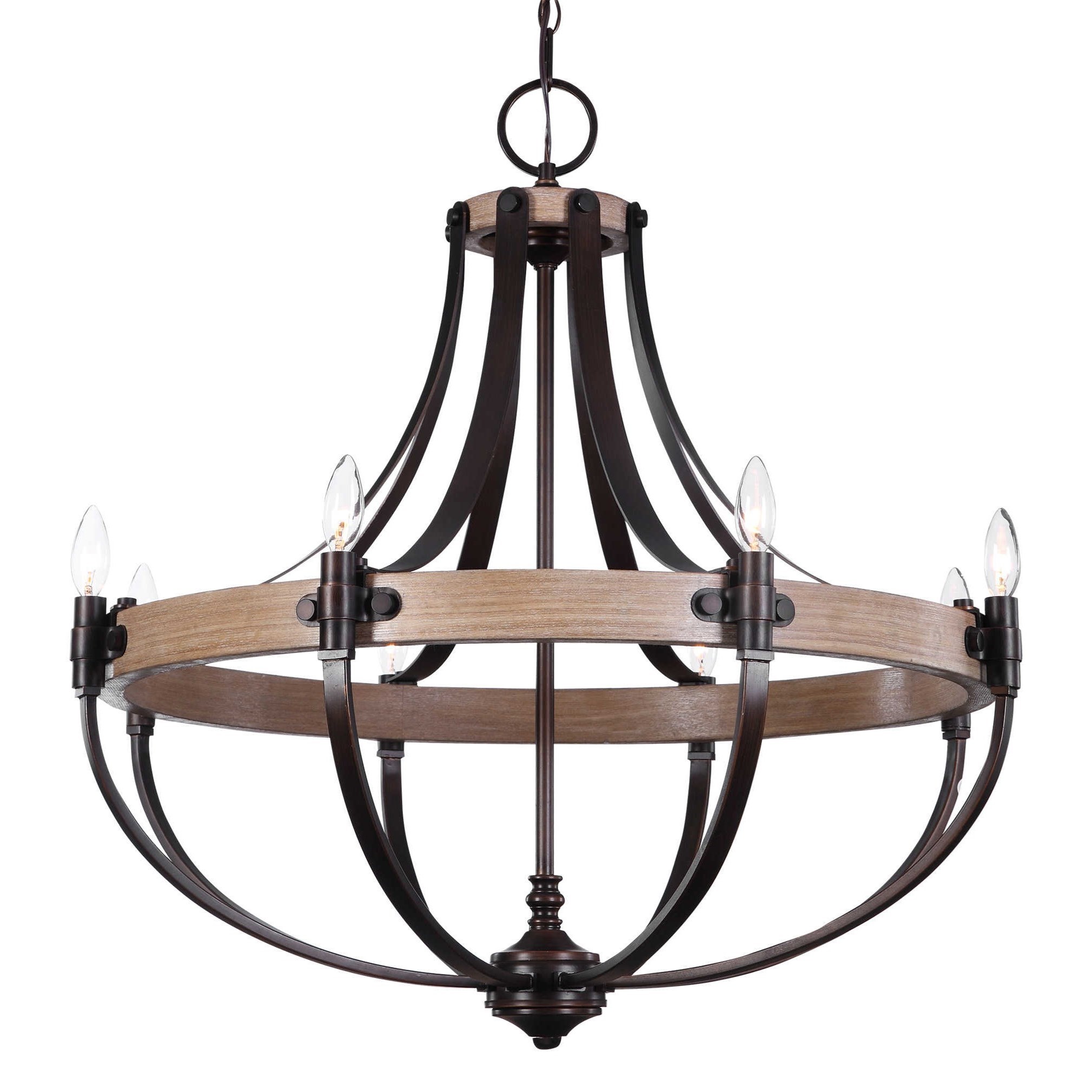 Uttermost Lighting Fixtures Chandeliers Dubois 8 Light Chandelier